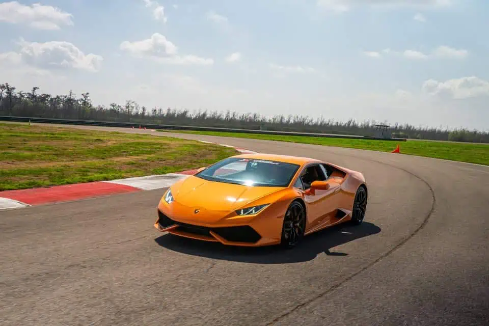 Lamborghini on circuit